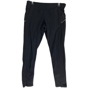 Everlast Pants Womens Size L Black Athleisure Running Gym Workout Active PILLING
